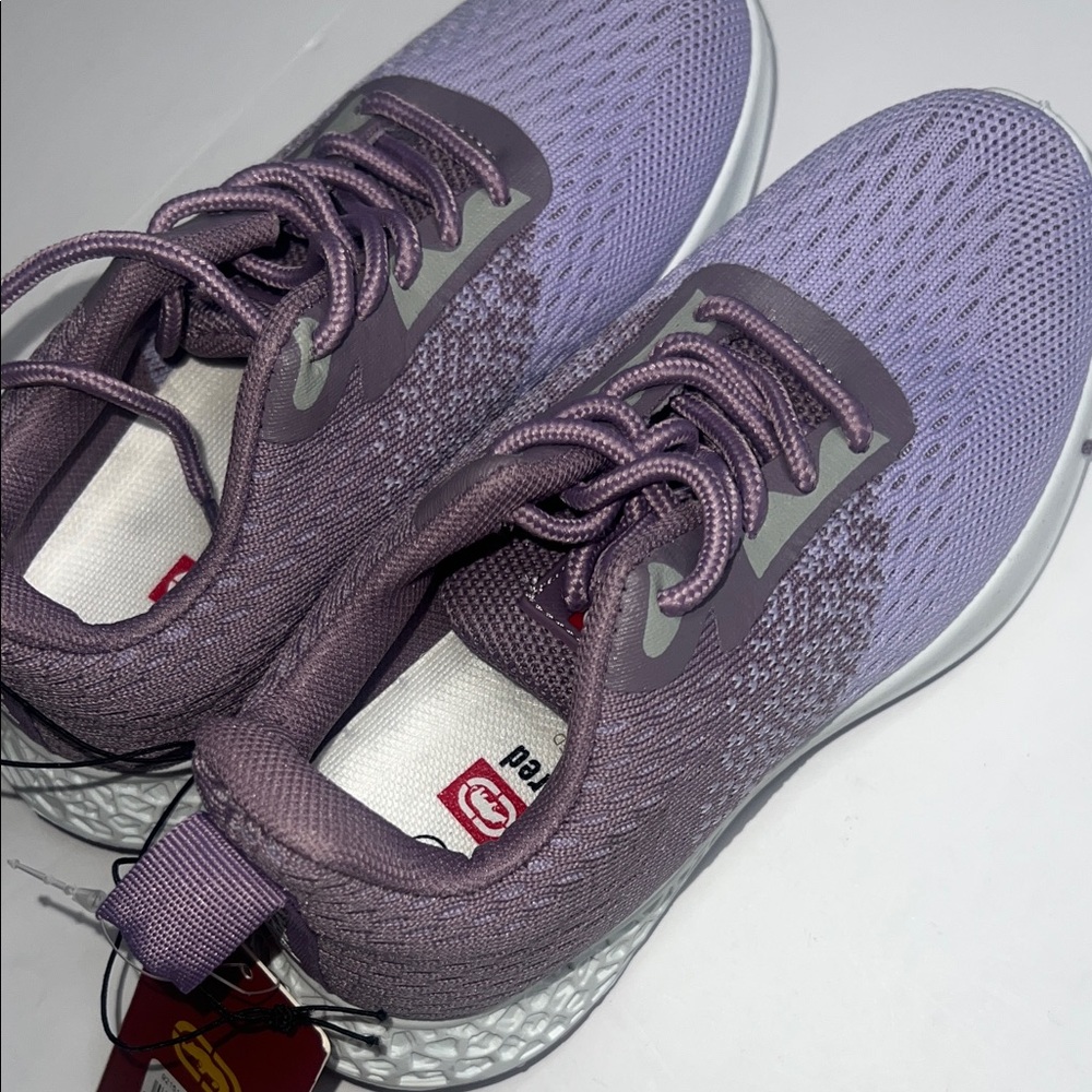 NWT Red Lavender Girls Sneakers Size 1
